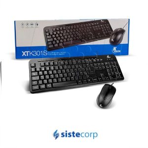 KIT TECLADO Y MOUSE USB MULTIMEDIA XTECH (XTK-301S) - Imagen 2