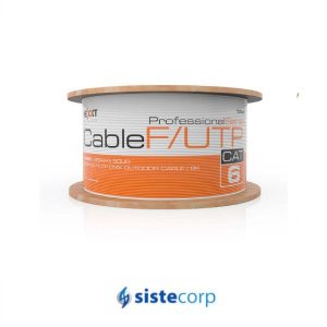 ROLLO F/UTP CERTIFICADO 4 PARES CAT.6 NEGRO EXTERIOR NEXXT (PCGUCC6FTBK) - Imagen 1