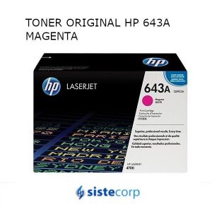 TONER ORIGINAL HP 643A MAGENTA - Imagen 1