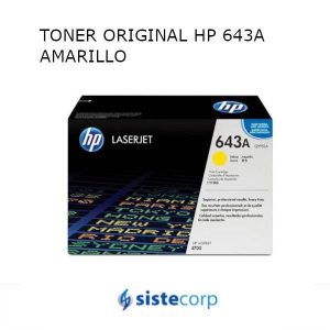 TONER ORIGINAL HP 643A AMARILLO - Imagen 1