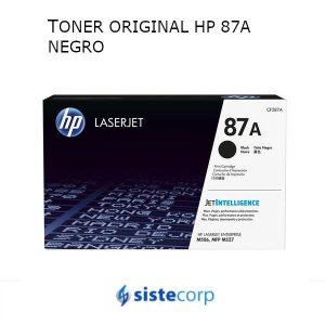 TONER ORIGINAL HP 87A NEGRO LASERJET - Imagen 1