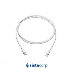 PATCHCORD/CABLE DE RED CAT.5E BLINDADO LSZH 0.50 M. WHITE - Imagen 1