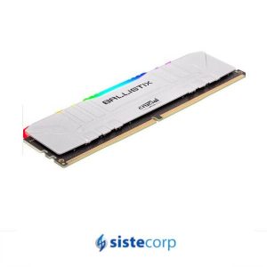 MEMORIA PC DDR4 8GB 3200MHZ CL16 - WHITE - RGB BALLISTIX (BL8G32C16U4WL) - Imagen 2