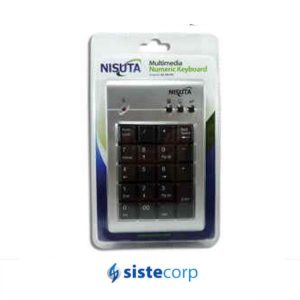 TECLADO NUMERICO NISUTA C/ CABLE RETRACTIL USB 2.0 NS-KB10N - Imagen 2