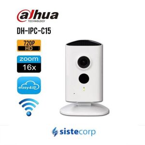 CAMARA 1.3MP HD DAHUA CUBO WIFI IR10 MIC/SP SD D/ - Imagen 1