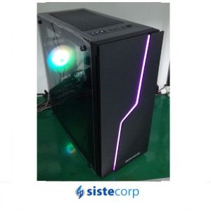 GABINETE PERFORMANCE GAMER 3801 BLACK  FAN RGB ATX (3801) - Imagen 3