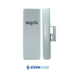 ANTENA CPE PANEL 12DBI EXT + ACCESS POINT 600MW  NISUTA - Imagen 1