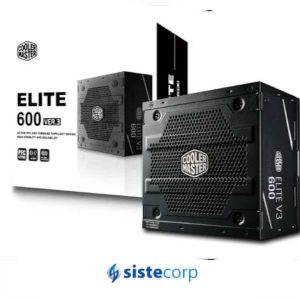 FUENTE ELITE V3 600W COOLER MASTER (MPW-6001-ACAAN1-WO) - Imagen 2