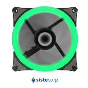 FAN GAMEMAX P/ GABINETE 120MM LEDS VERDE (GMX-RF12-GREEN) - Imagen 1