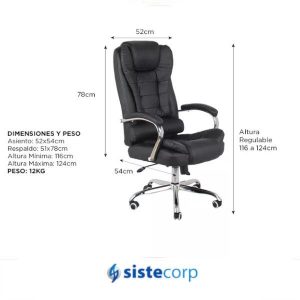 SILLA DE OFICINA EXECUTIVE CHIEF SILLA0003 - Imagen 3