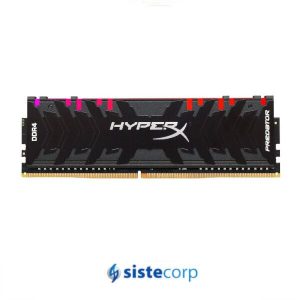 MEMORIA PC DDR4 16GB KINGSTON 3600MHZ CL17 HYPERX PREDATO RGB (HX436C17PB3A/16) - Imagen 1