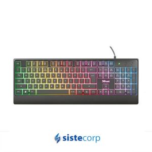 TECLADO GAMING ZIVA CON LED MULTICOLOR ESPAÑOL TRUST (24098) - Imagen 1