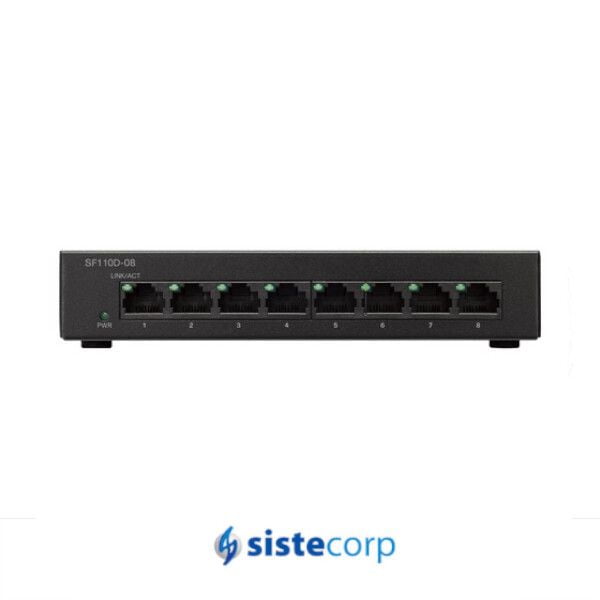 SWITCH 8P CISCO SF110D-08 10/100 ESCRITORIO NO