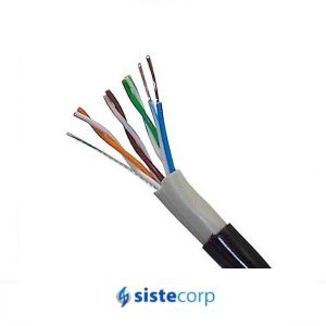 ROLLO CABLE UTP E-VIEW  CAT6E CCA 100M EXTERIOR DOBLE VAINA (CAT6 CCA 100M EXTERIOR) - Imagen 1