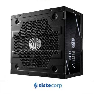 FUENTE ELITE V4 600W 80 PLUS WHITE COOLER MASTER (MPE-6001-ACABN-WO) - Imagen 1