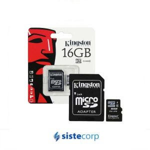 MICRO SD/SDHC 16GB UHS-I CLASE 4 KINGSTON - Imagen 1