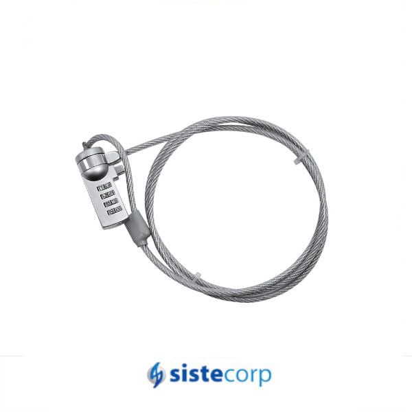 CABLE DE SEGURIDAD NOTEBOOK CANDADO NUMERICO NISUTA