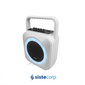 PARLANTE PORTATIL SP3060 BLANCO BLUETOOTH USB/MICROSD MIC KARAOKE PANACOM - Imagen 2