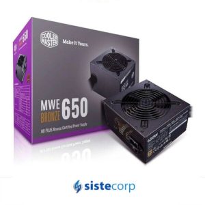 FUENTE MWE BRONZE V2 650W - 80 PL COOLER MASTER (MPE-6501-ACAAB-WO) - Imagen 1