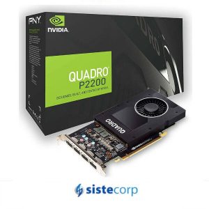 PLACA DE VIDEO 5GB QUADRO P2200 PNY 4X DP 1.4 (VCQP2200-SB) - Imagen 1