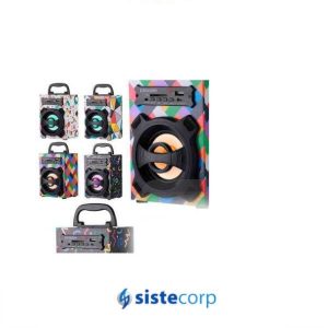 PARLANTE PORTATIL LETRAS BLUETOOTH USB/SDPORTATIL RADIO FM PANACOM - Imagen 1