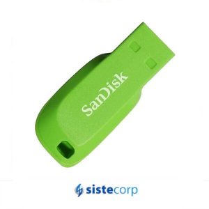 PENDRIVE CRUZER BLADE 16GB ELECTRIC GREEN SANDISK (SDCZ50C-016G-B35GE) - Imagen 1