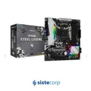 PLACA MADRE (AM4) B450M STEEL LEGEND ASROCK (90-MXB9Y0-A0UAYZ) - Imagen 1