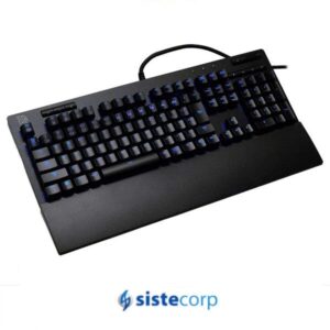 TECLADO GAMING NEPTUNE PRO BLACK LUZ AZUL ESPAÑOL THERMALTAKE (KB-NPP-TBBLSP-01) - Imagen 1