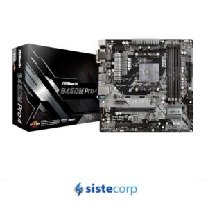 PLACA MADRE (AM4) B450M PRO4 2.0 ASROCK (90-MXBEGO-A0UAYZ) - Imagen 1
