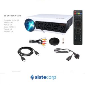 PROYECTOR LED MARCA GADNIC 4800 LUMENS WIFI (PROJ0052) - Imagen 2