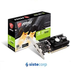 PLACA MSI GEFORCE GT 1030 2GB LP OC DDR4 /HDMI/DP (VG-MSI GT1030LP/2G4) - Imagen 1