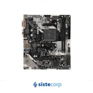 PLACA MADRE AMD (AM4) ASROCK A320M-HDV R4.0 VGA/HDMI DDR4X2 2400Mhz 4SATA3 1XM.2 4USB3.1 (90-MXB9L0-A0UAYZ) - Imagen 2